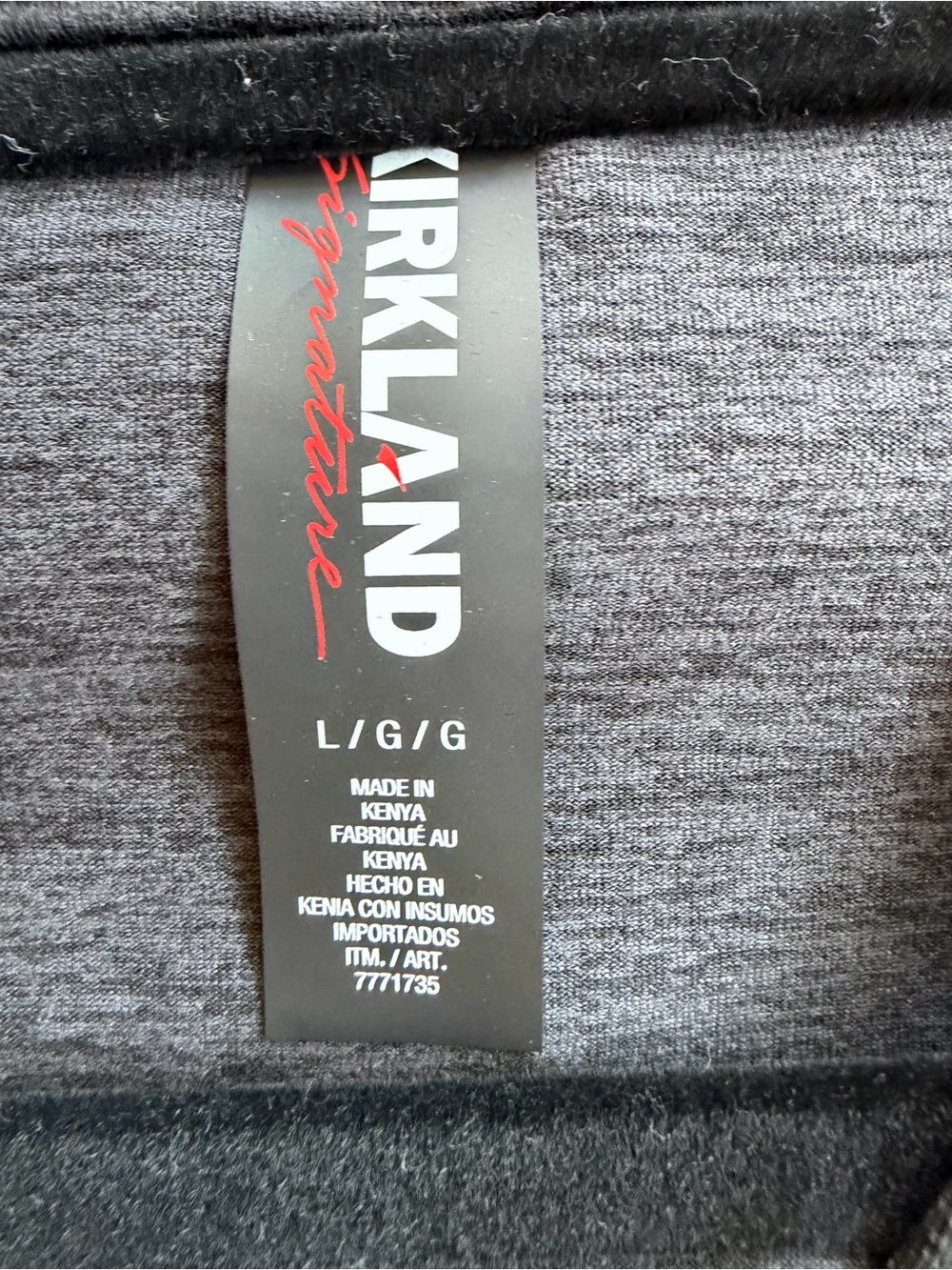 Kirkland Signature Heather Charcoal Jogger Set - Picture 3 of 4